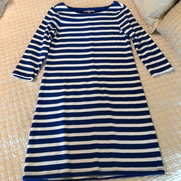 GAP Classic Nautical Blue and White Striped Dress - Size XS - Picture 1 of 5